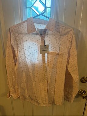 Women's Light Pink Embellished Button-Down Shirt